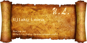 Ujlaky Leona névjegykártya